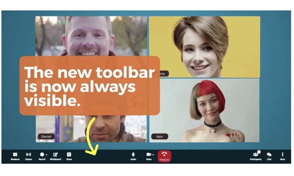 New bottom tool bar